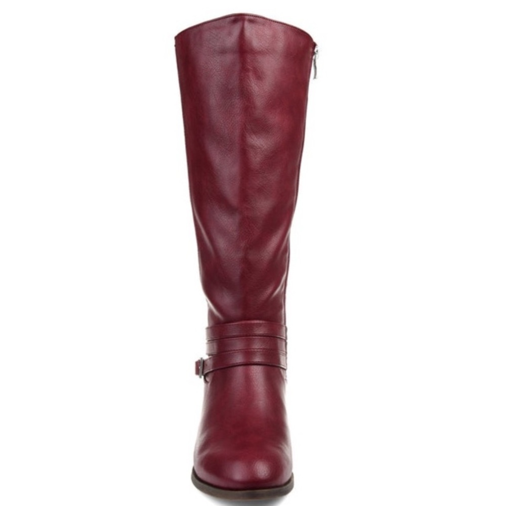 JOURNEE Ivie Boots Knee High Riding Boot Style Wine Color Size 9 Wide Calf VGUC - Picture 2 of 16
